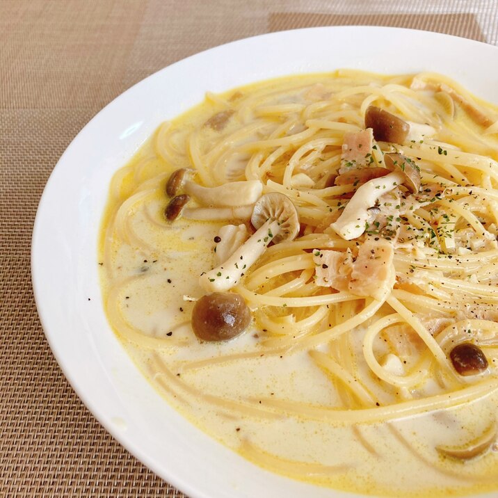 リメイク⭐残ったカレールゥでクリームスープパスタ